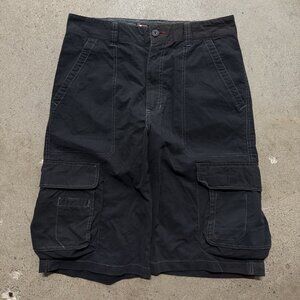 Vintage Bugle Boy Black Cargo Shorts Men's 32 Skateboard Streetwear Y2K